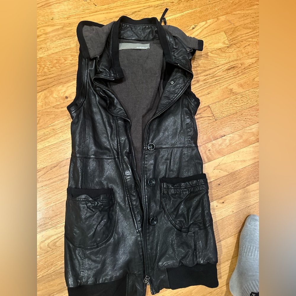 NOTORIOUS REAL leather long vest